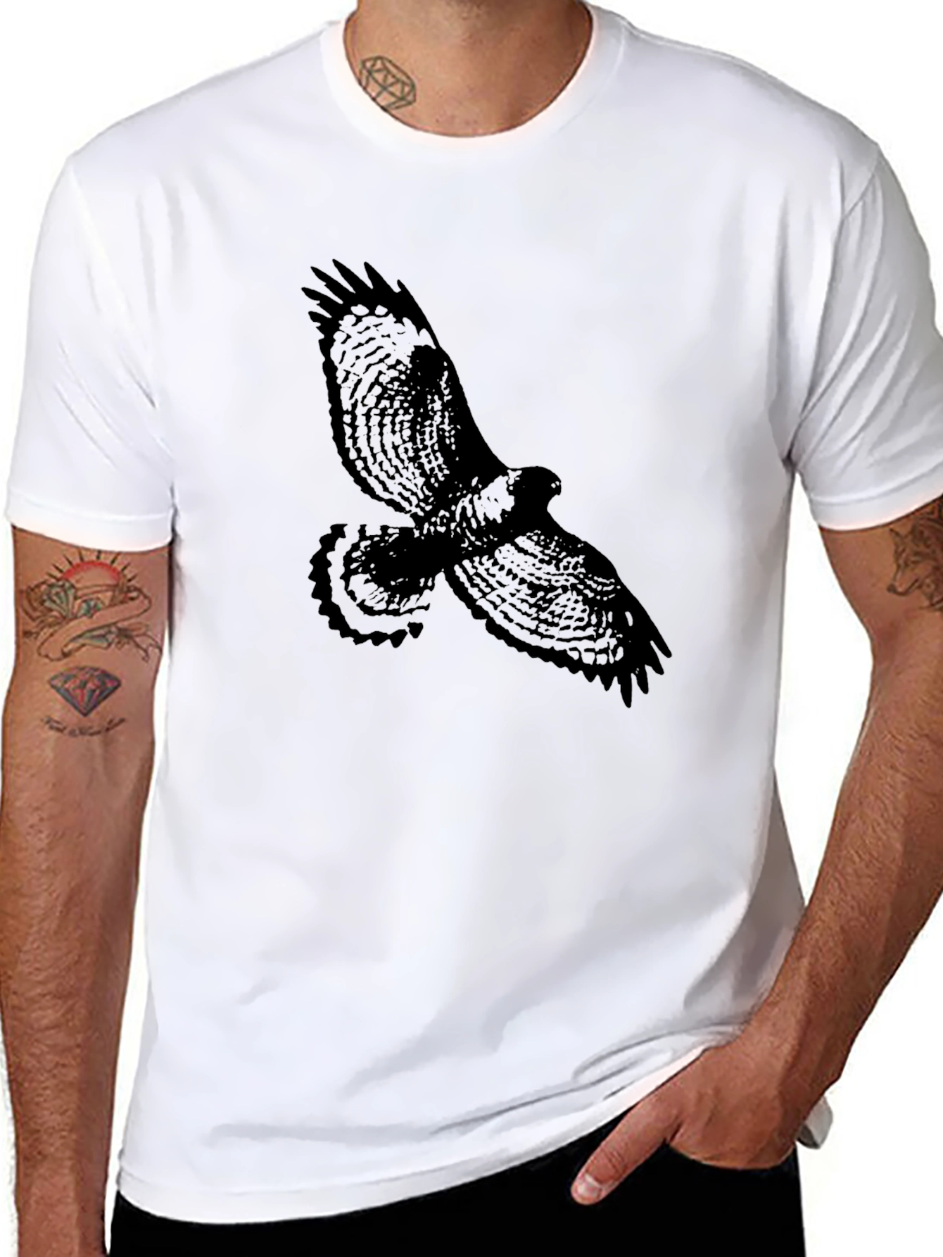 Black Hawk Graphic Tee - Mens