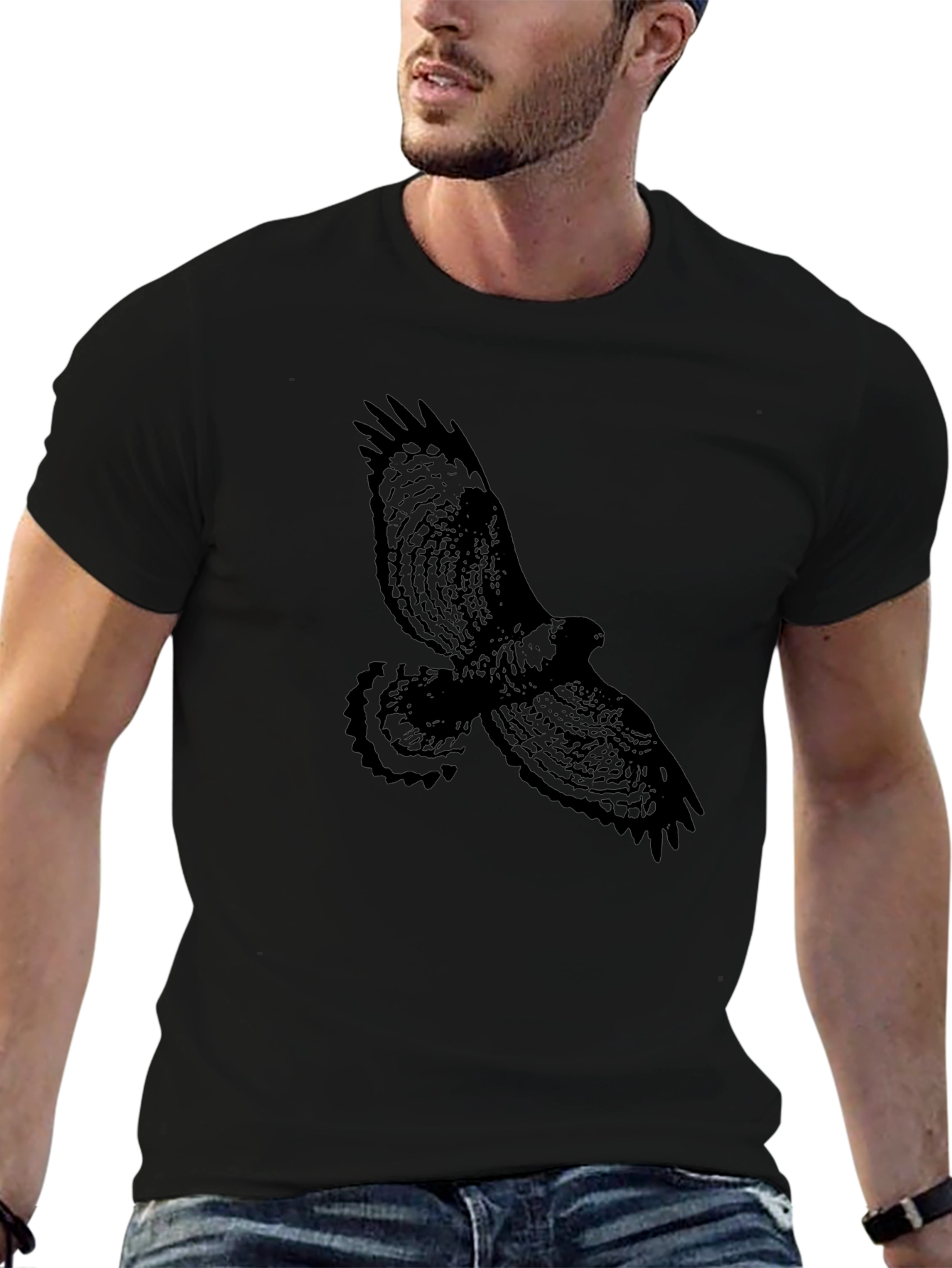 Black Hawk Graphic Tee - Mens