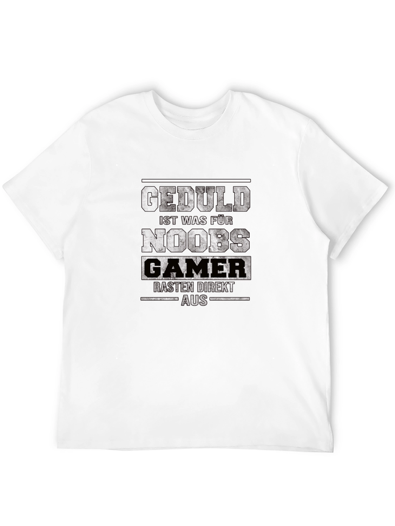 Geduld Noobs Gamer Black T-Shirt