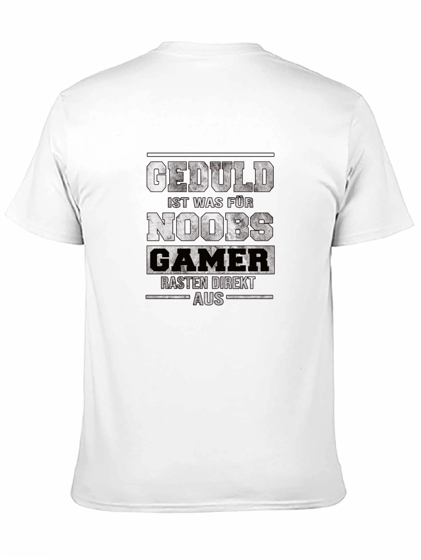 Geduld Noobs Gamer Black T-Shirt