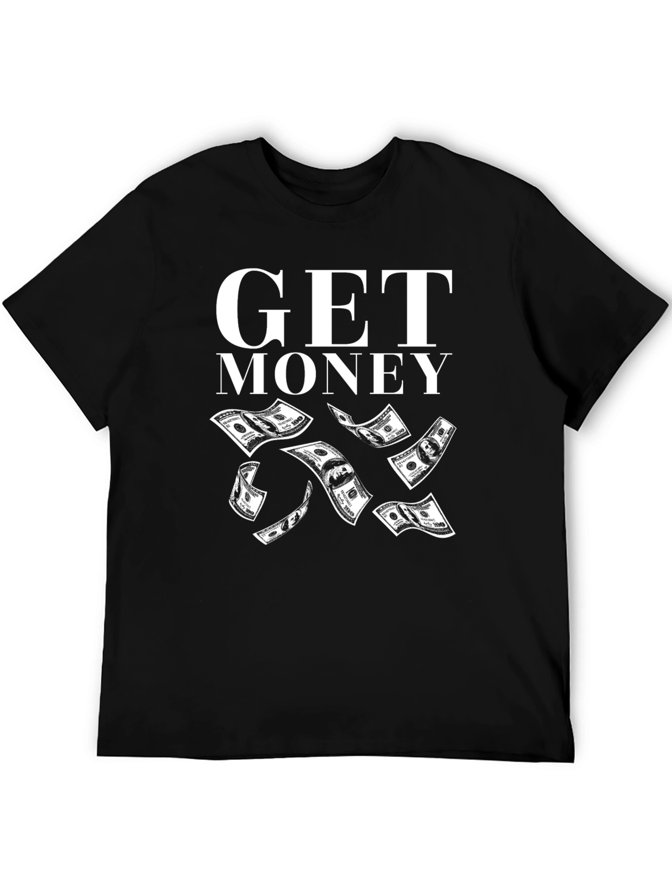 Get Money Black T-Shirt Graphic Print