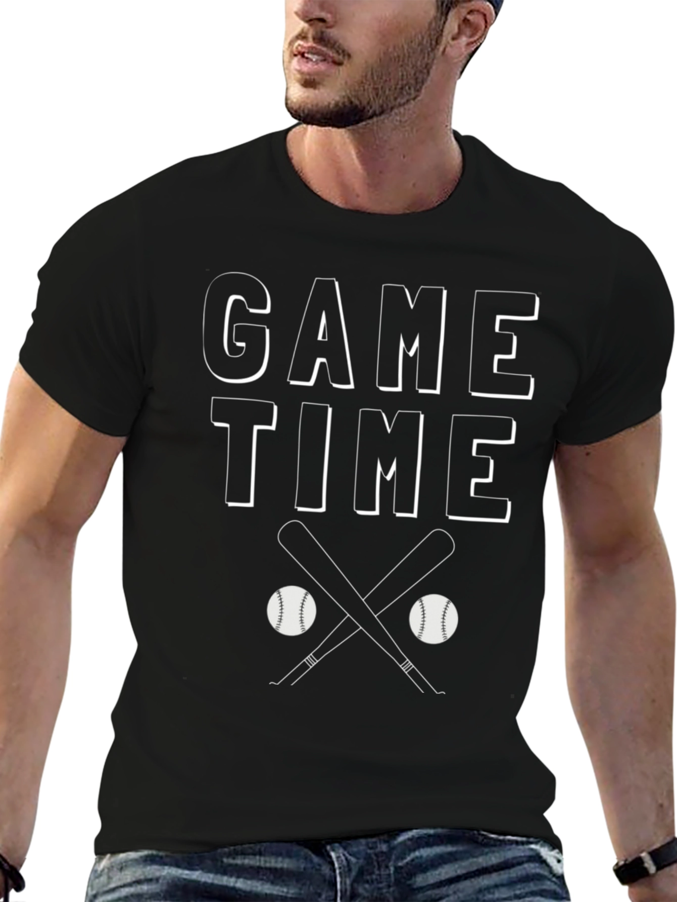 Game Time Baseball Graphic Tee