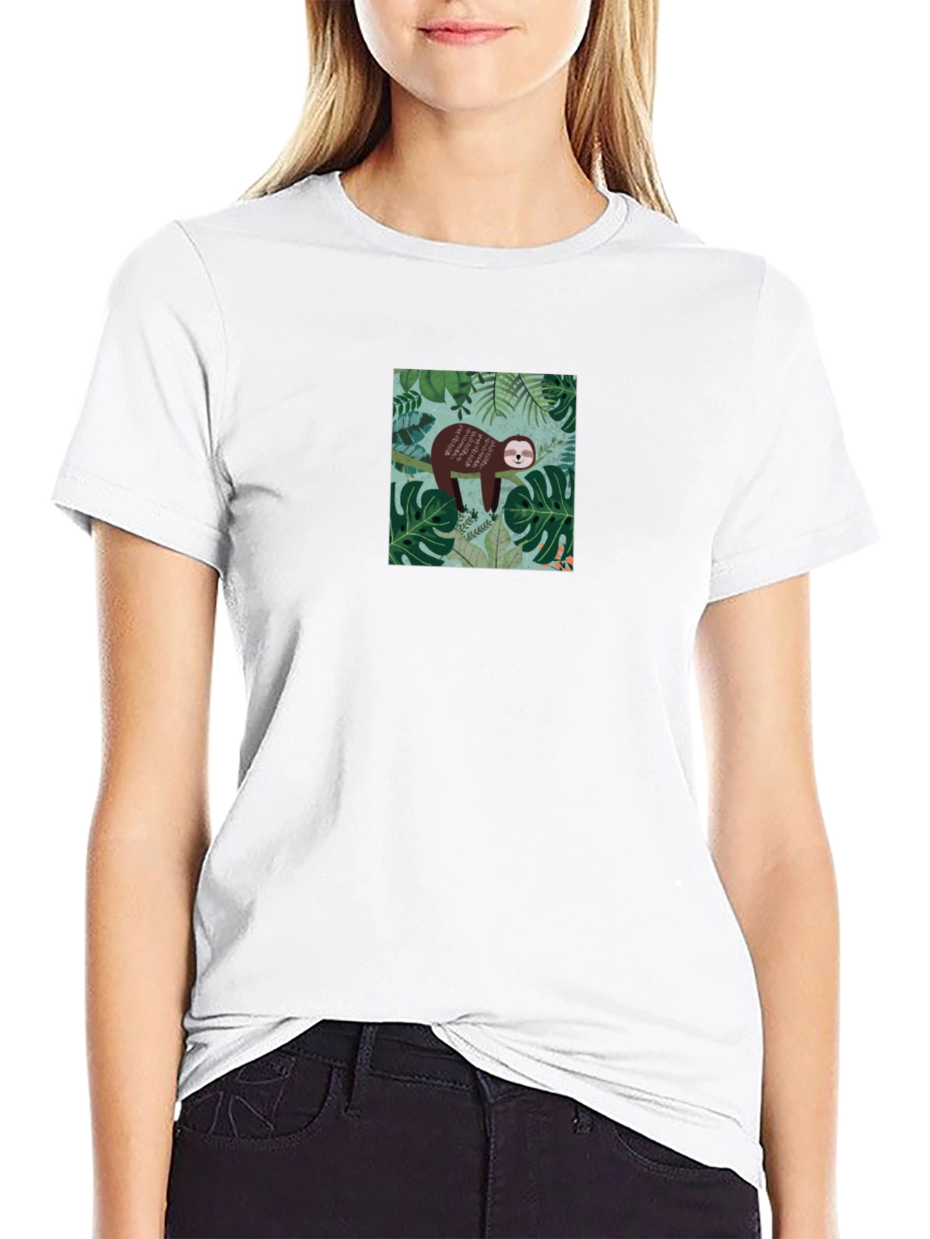 Sloth Graphic T-Shirt - Relaxed Jungle Vibes