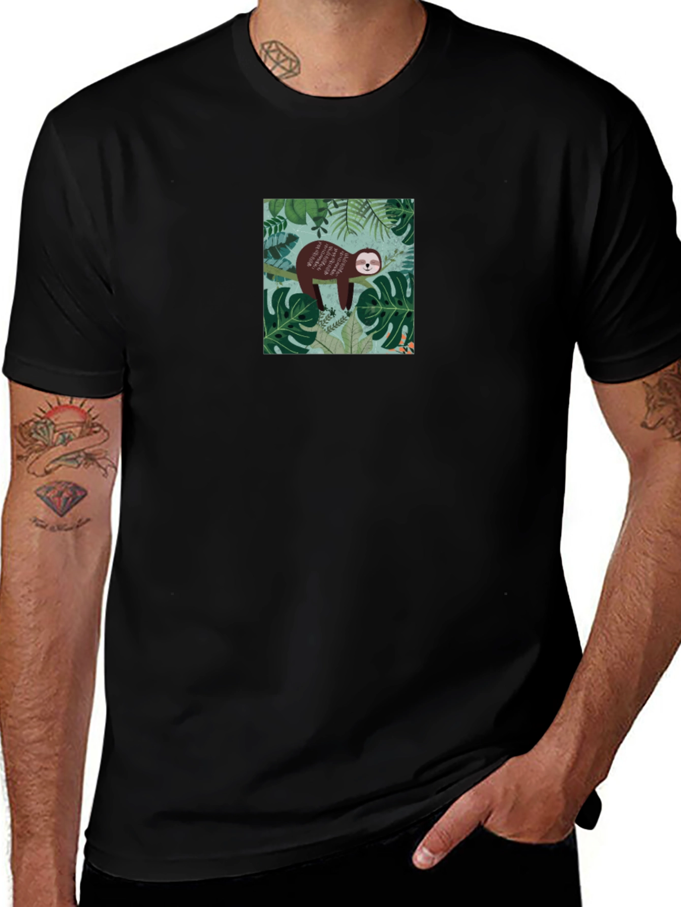 Sloth Graphic T-Shirt - Relaxed Jungle Vibes
