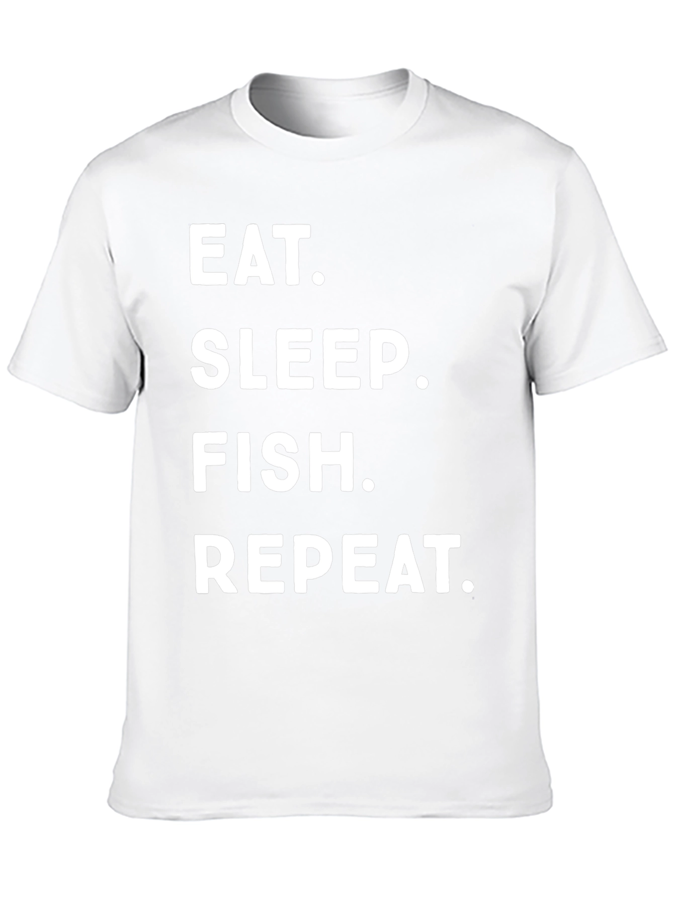 Eat Sleep Fish Repeat Black T-Shirt