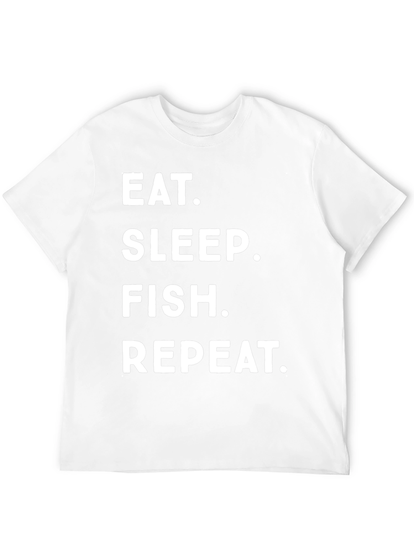 Eat Sleep Fish Repeat Black T-Shirt