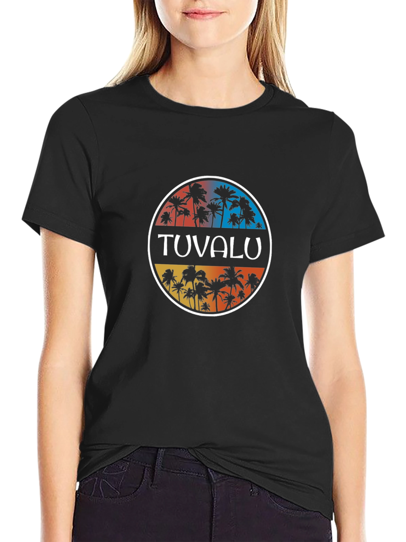 Tuvalu Palm Tree T-Shirt - Island Life Style