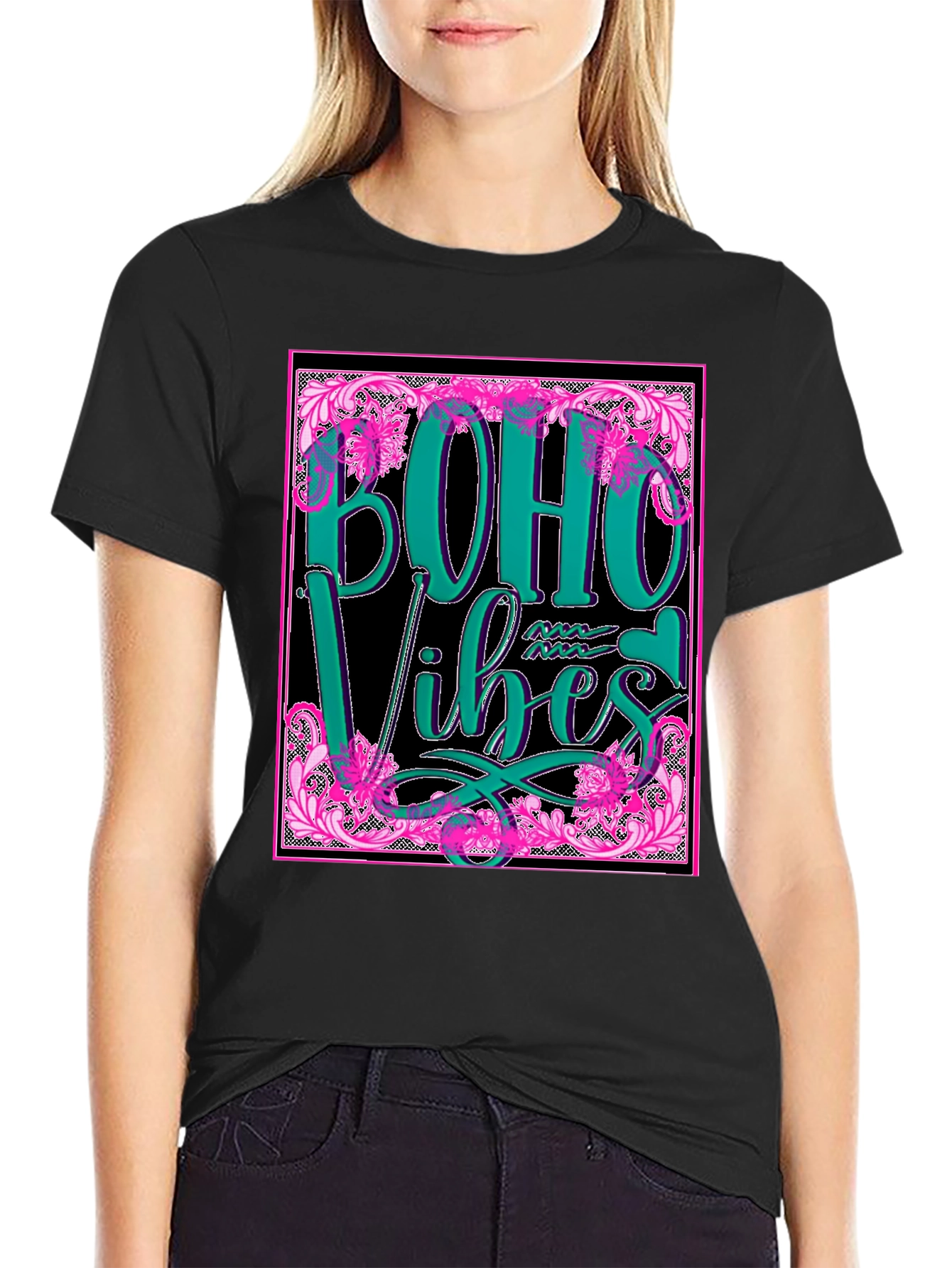 Boho Vibes Graphic Tee - Stylish & Trendy