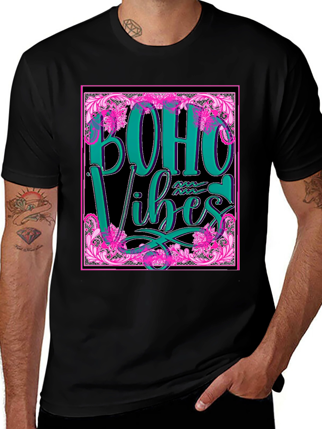 Boho Vibes Graphic Tee - Stylish & Trendy
