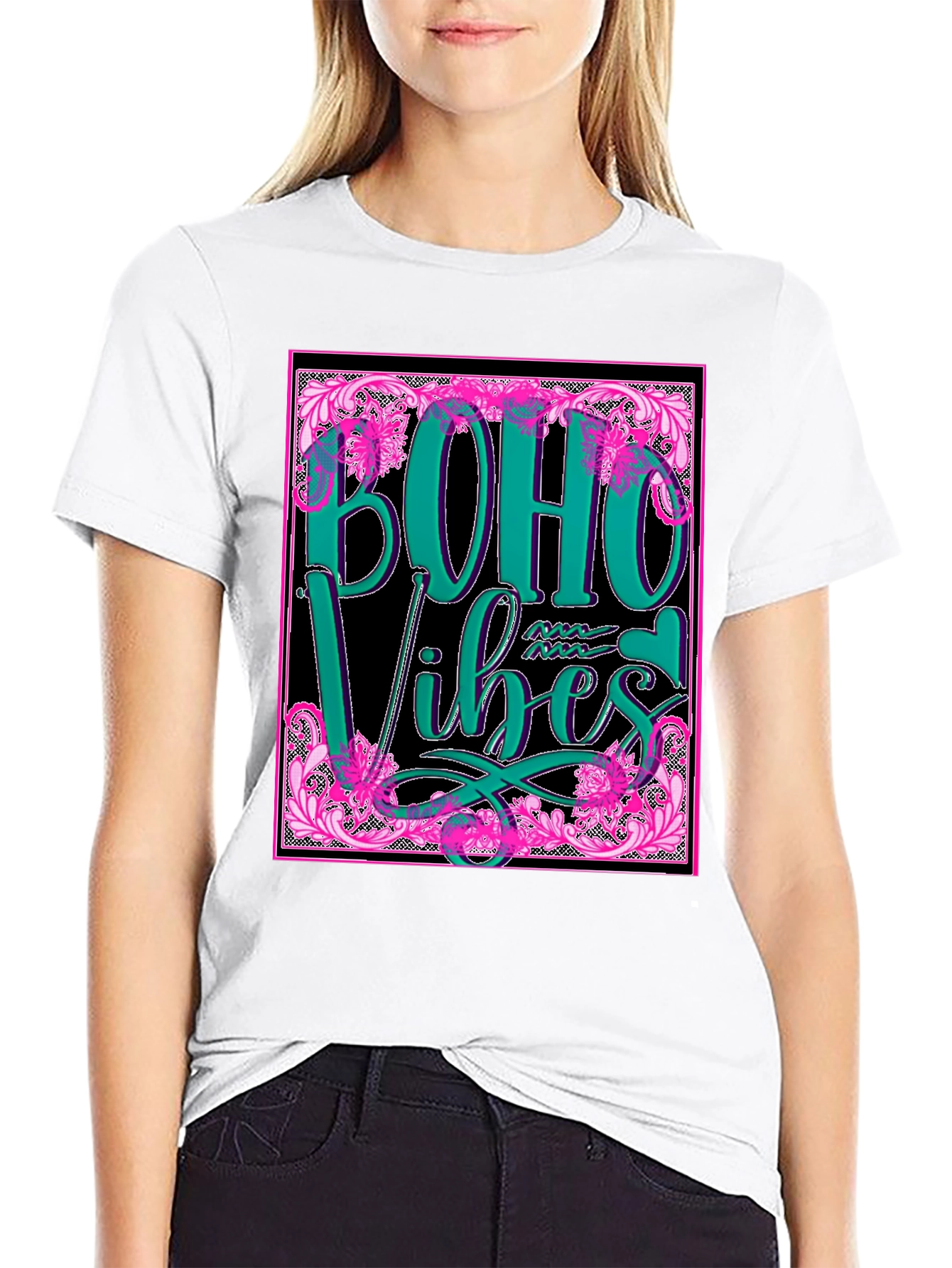 Boho Vibes Graphic Tee - Stylish & Trendy
