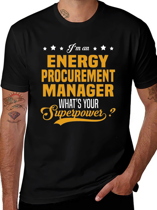 Energy Procurement Manager Superpower T-Shirt