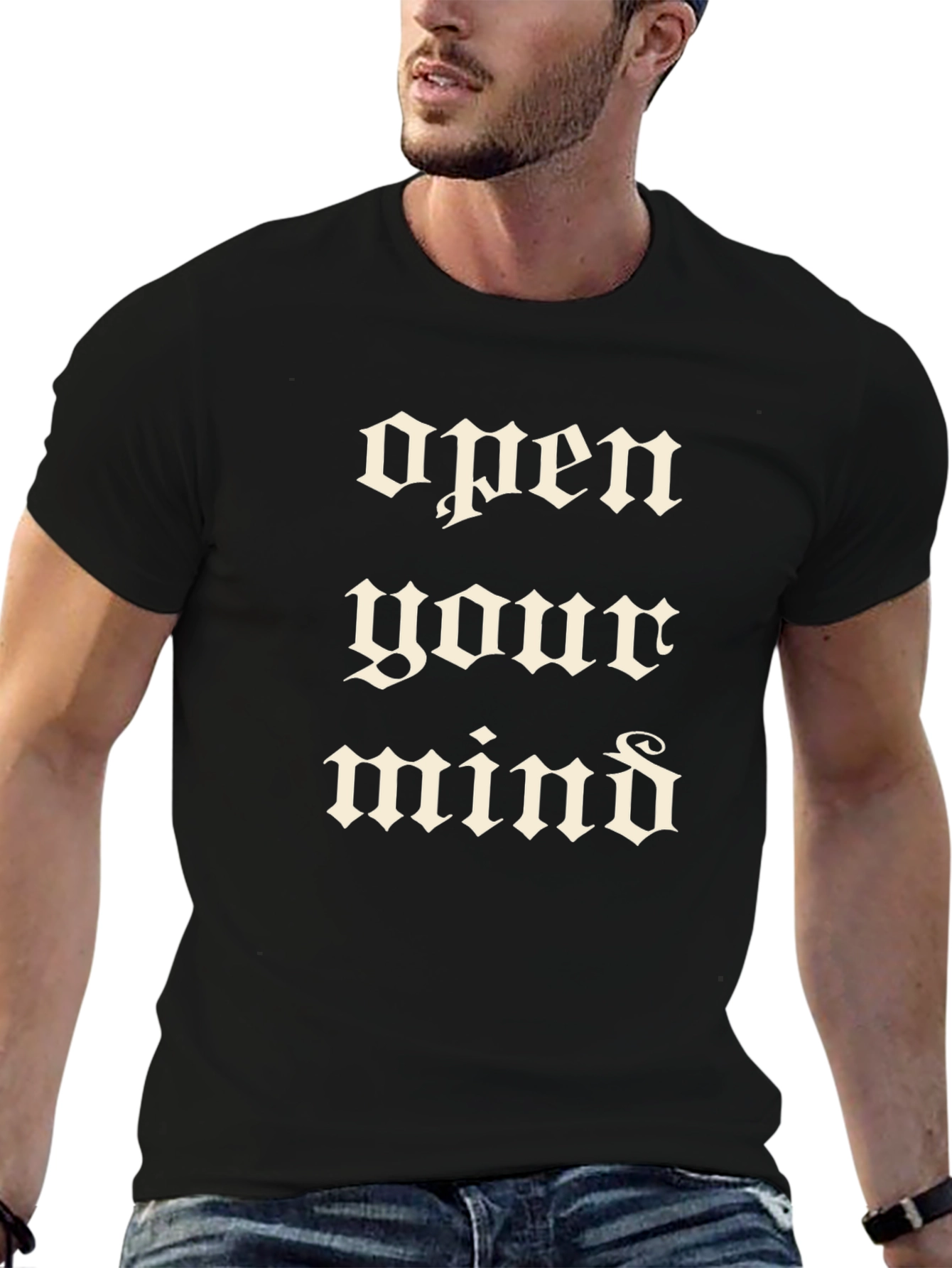 Open Your Mind Graphic Tee - Black