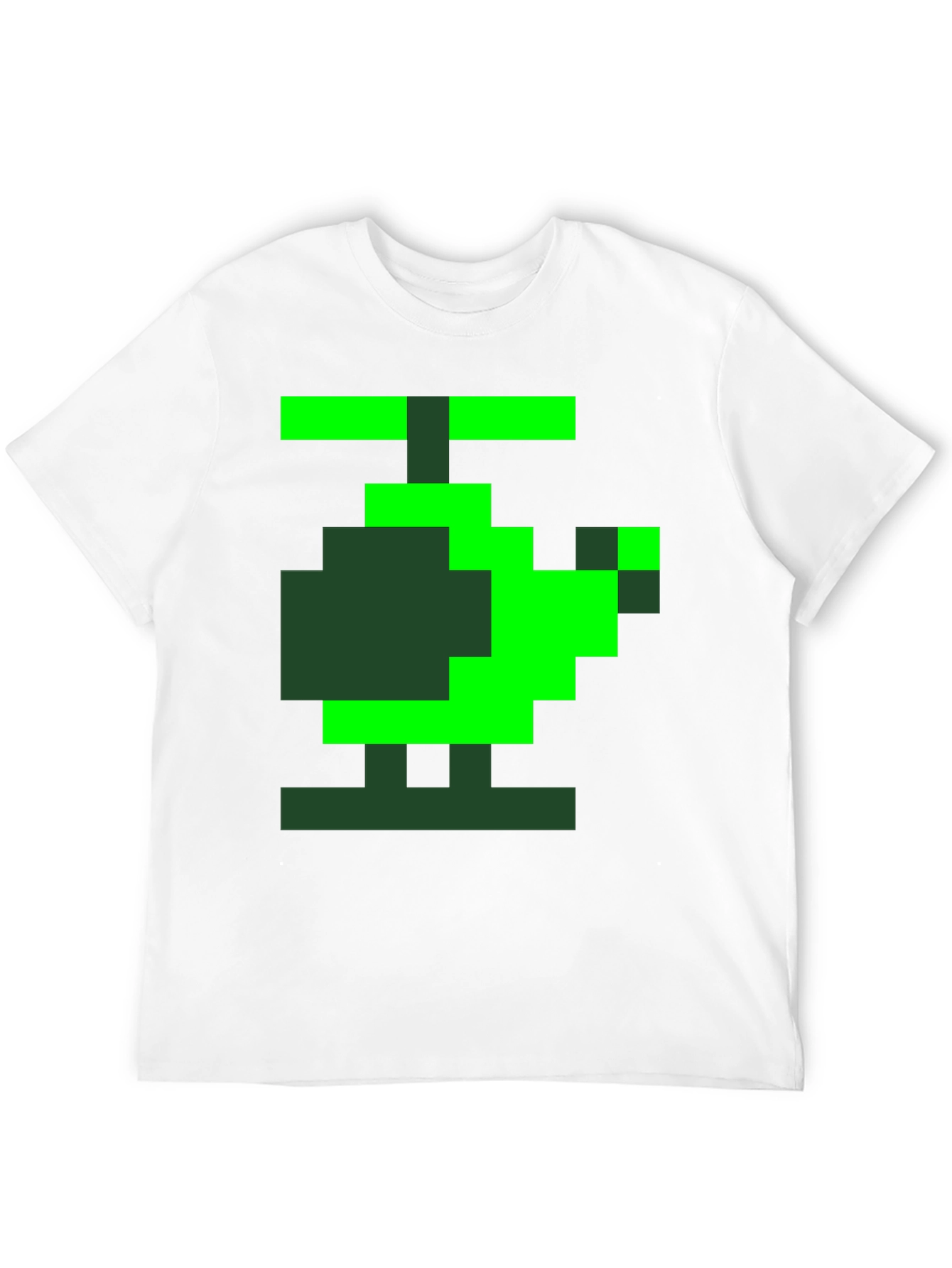 Pixel Helicopter Graphic Tee - Gamer Style