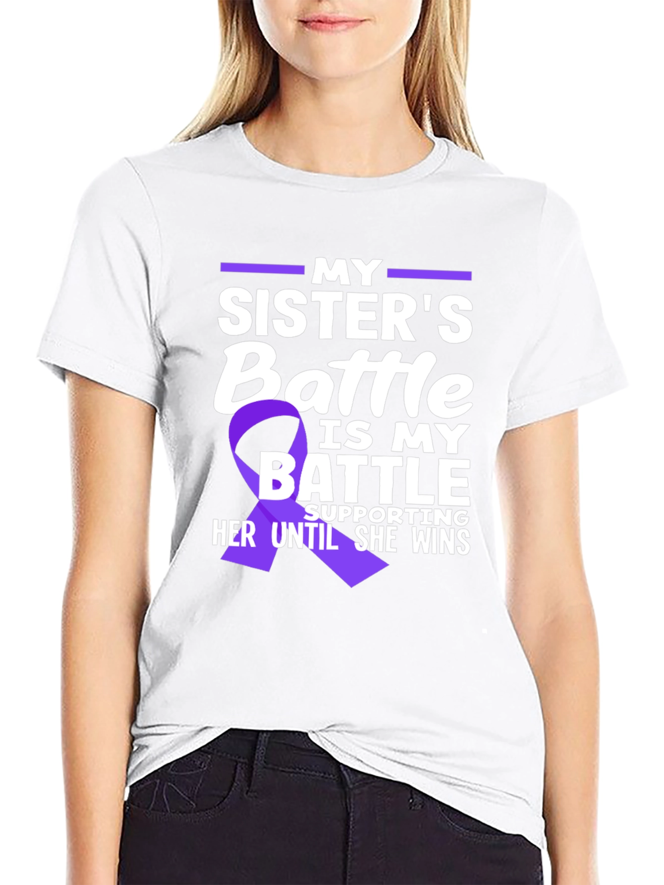 My Sisters Battle T-Shirt - Cancer Awareness