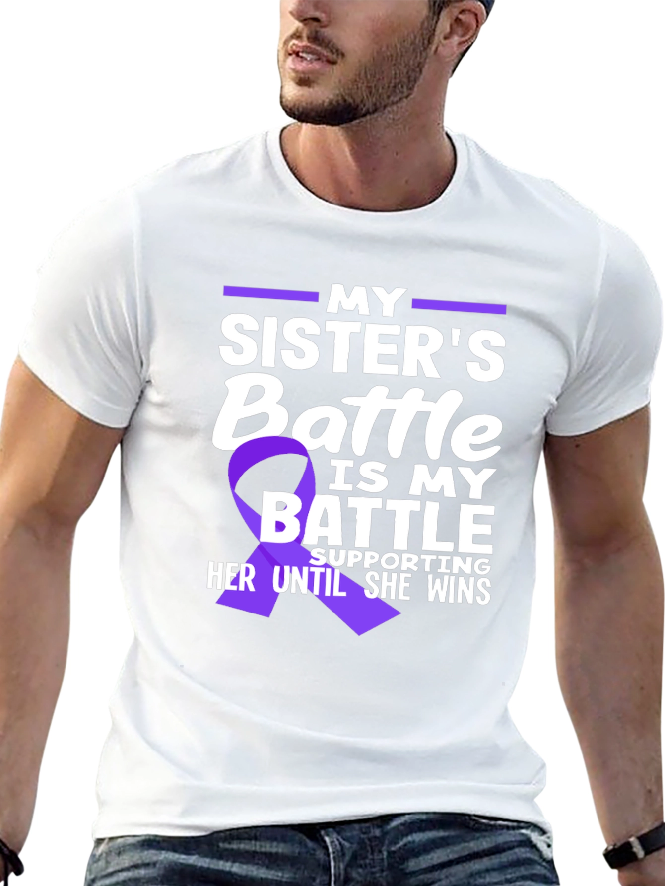 My Sisters Battle T-Shirt - Cancer Awareness