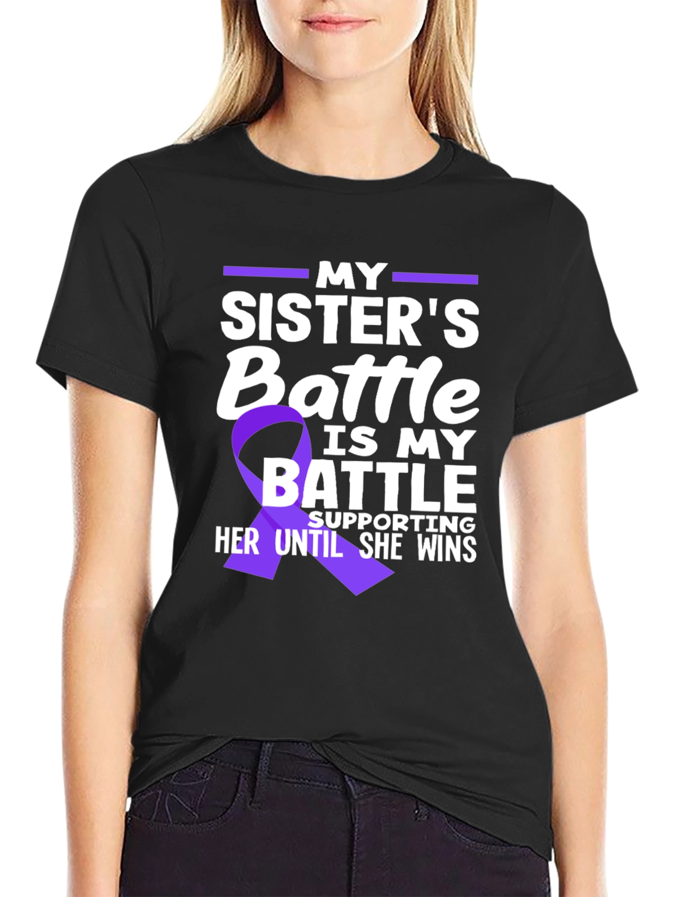 My Sisters Battle T-Shirt - Cancer Awareness
