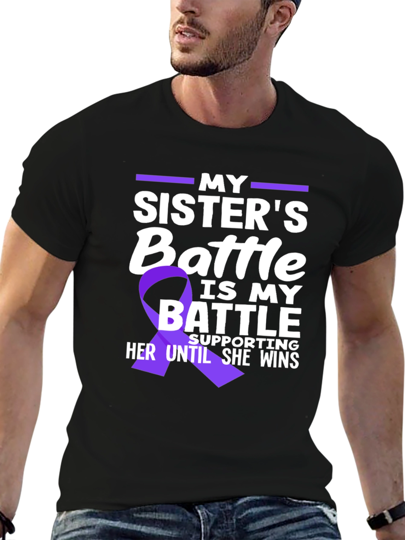 My Sisters Battle T-Shirt - Cancer Awareness