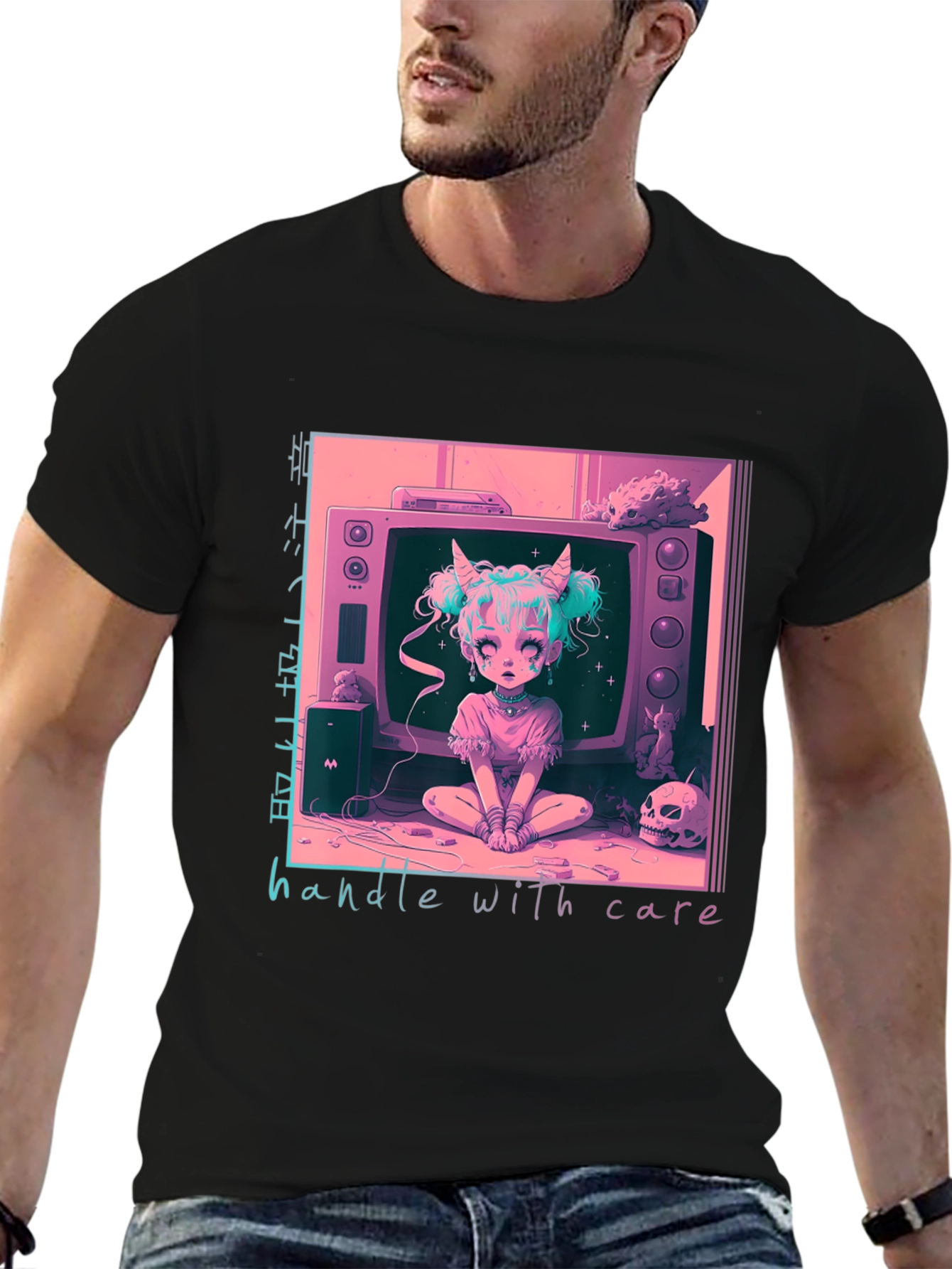 Handle With Care Anime T-Shirt