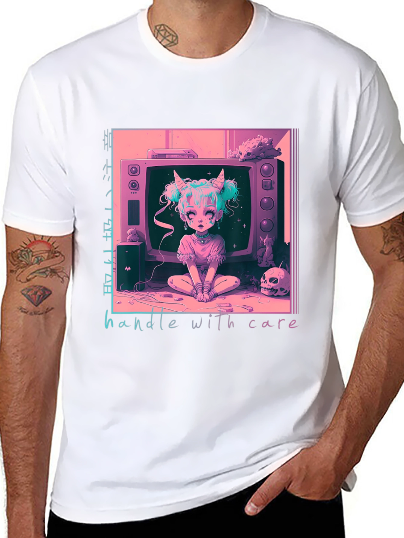 Handle With Care Anime T-Shirt