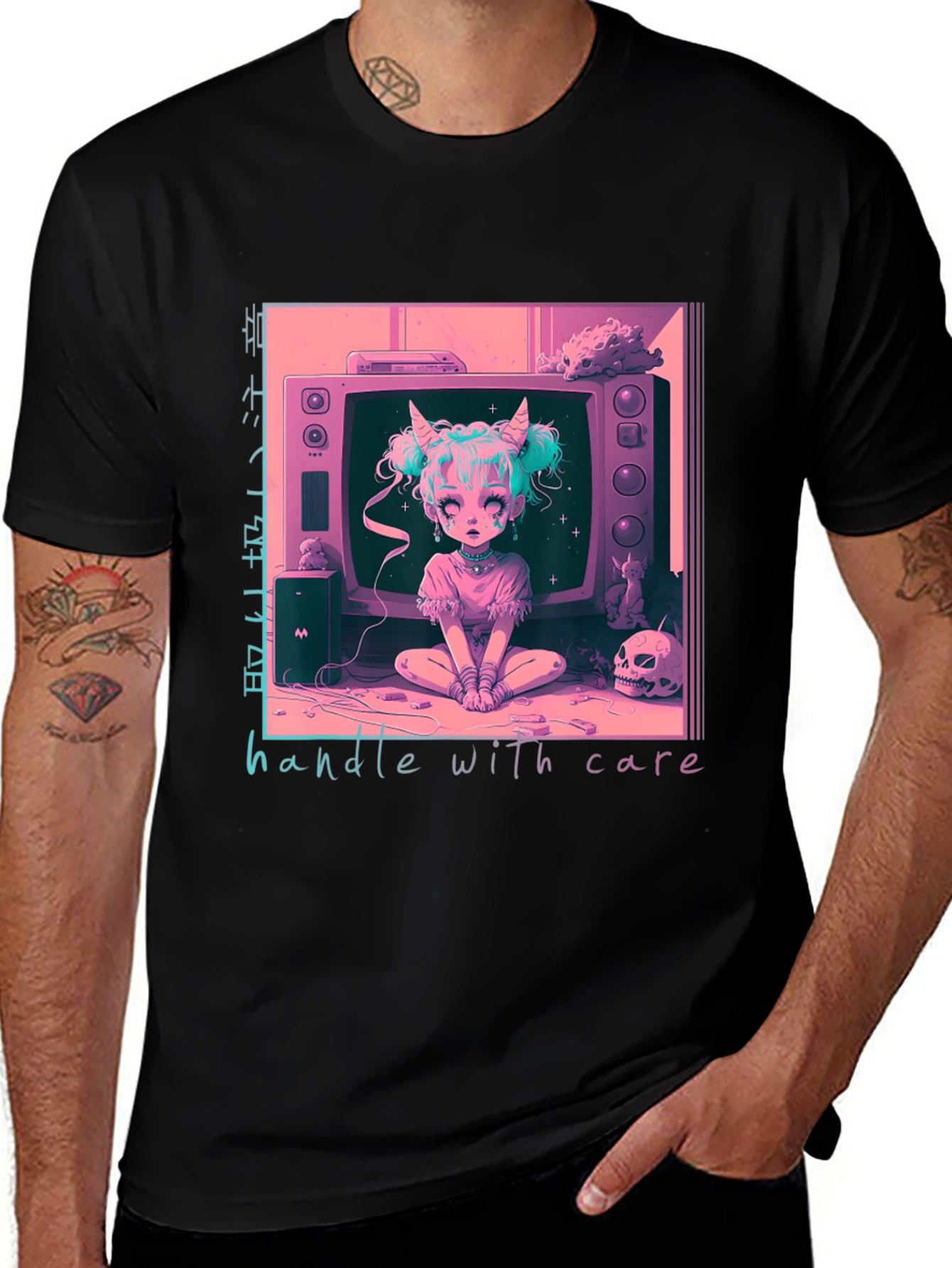 Handle With Care Anime T-Shirt