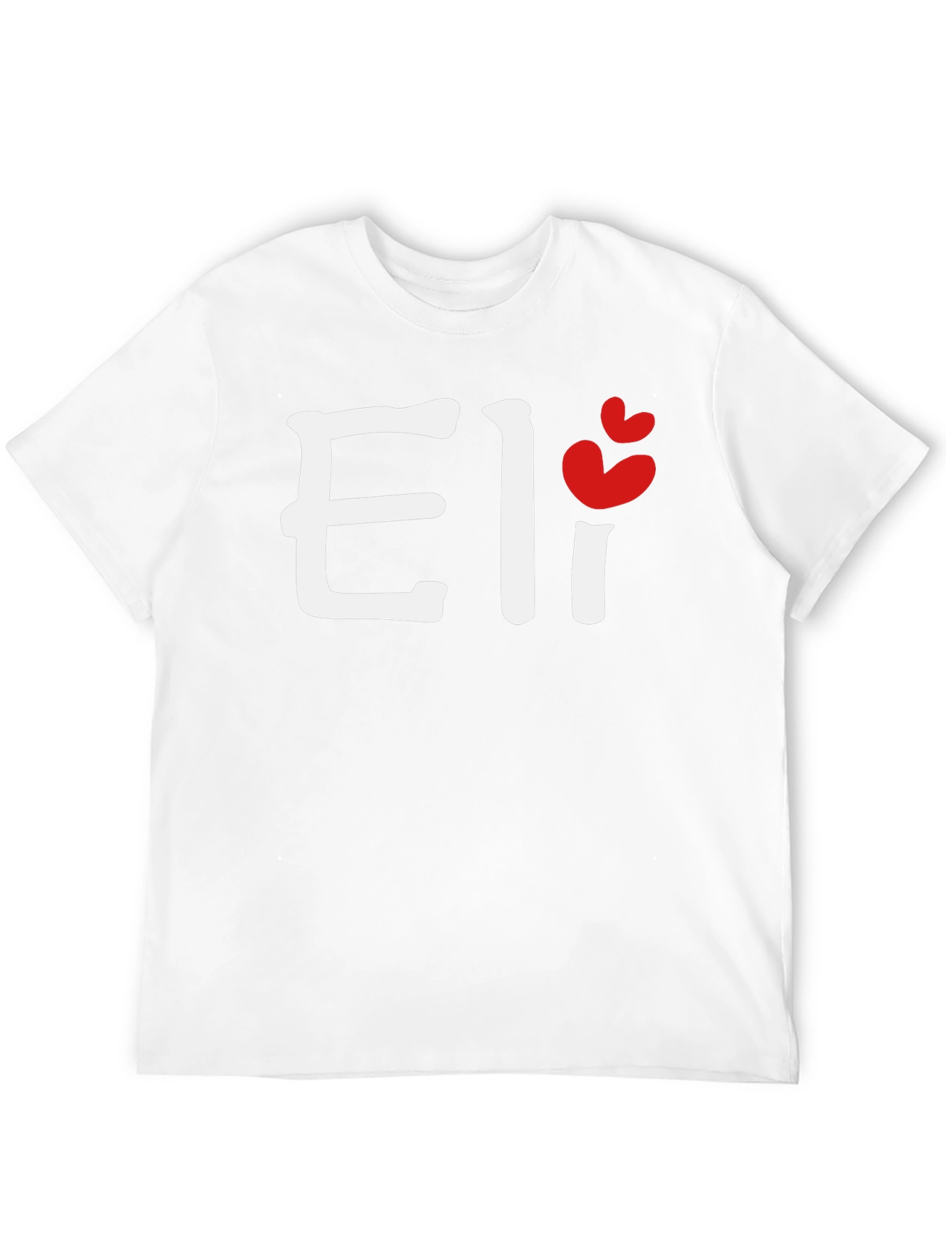 Personalized Eli Heart Graphic Tee