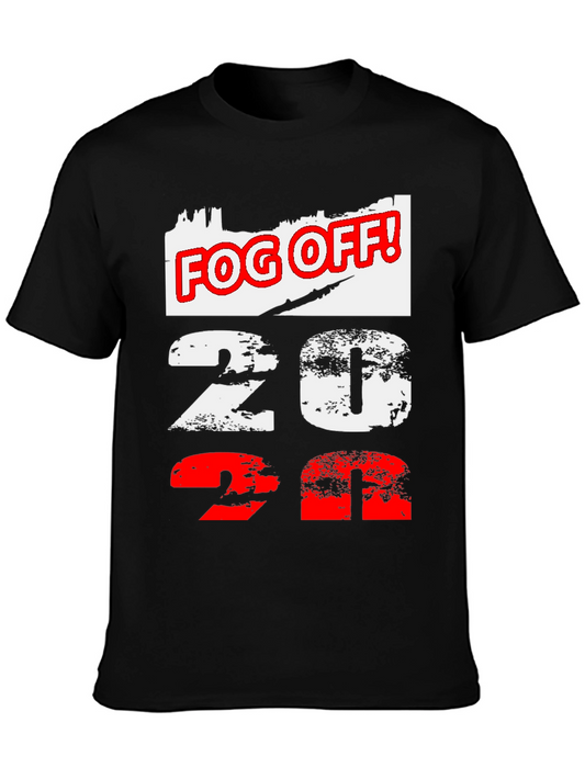 Fog Off! 2022 Graphic Print Black T-Shirt