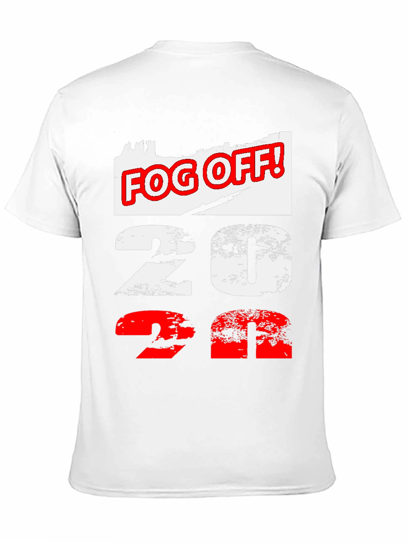 Fog Off! 2022 Graphic Print Black T-Shirt