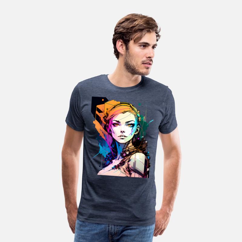 Glitch in the System A Cyberpunk Girl Illustrated