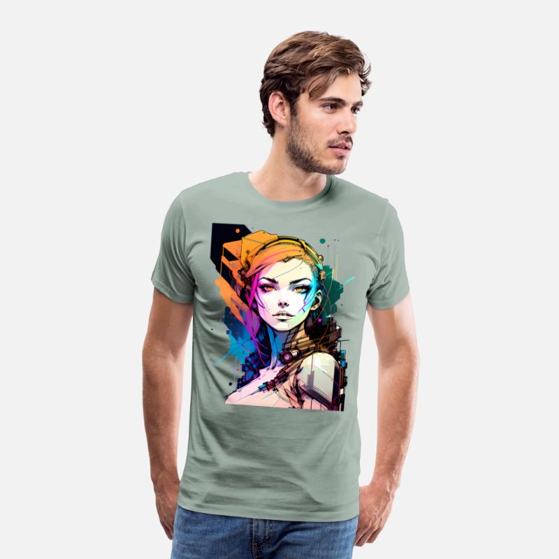 Glitch in the System A Cyberpunk Girl Illustrated