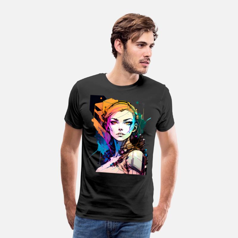 Glitch in the System A Cyberpunk Girl Illustrated