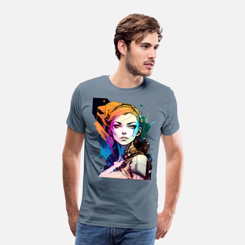 Glitch in the System A Cyberpunk Girl Illustrated