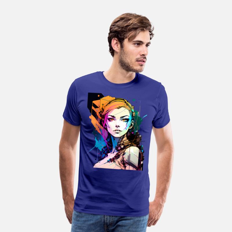 Glitch in the System A Cyberpunk Girl Illustrated
