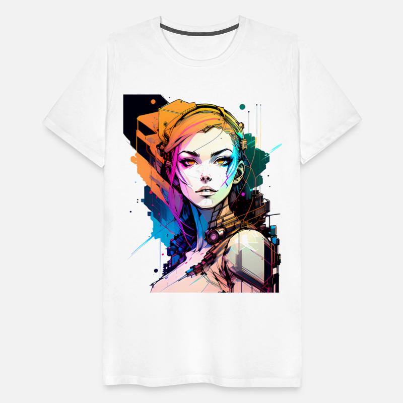 Glitch in the System A Cyberpunk Girl Illustrated