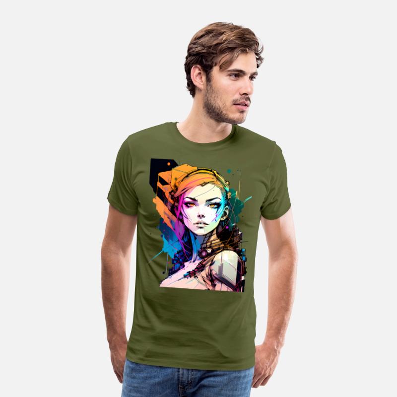 Glitch in the System A Cyberpunk Girl Illustrated