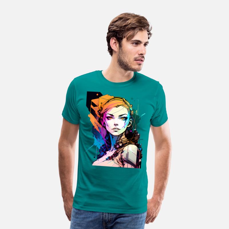 Glitch in the System A Cyberpunk Girl Illustrated