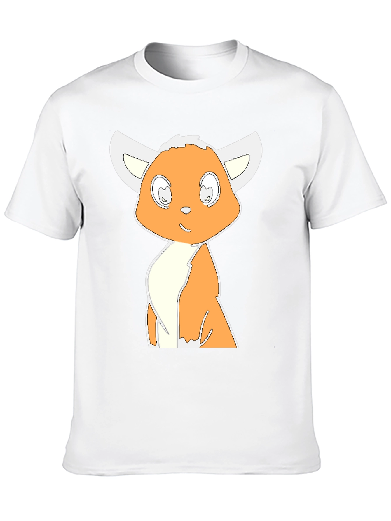 Cute Cartoon Fennec Fox Graphic T-Shirt