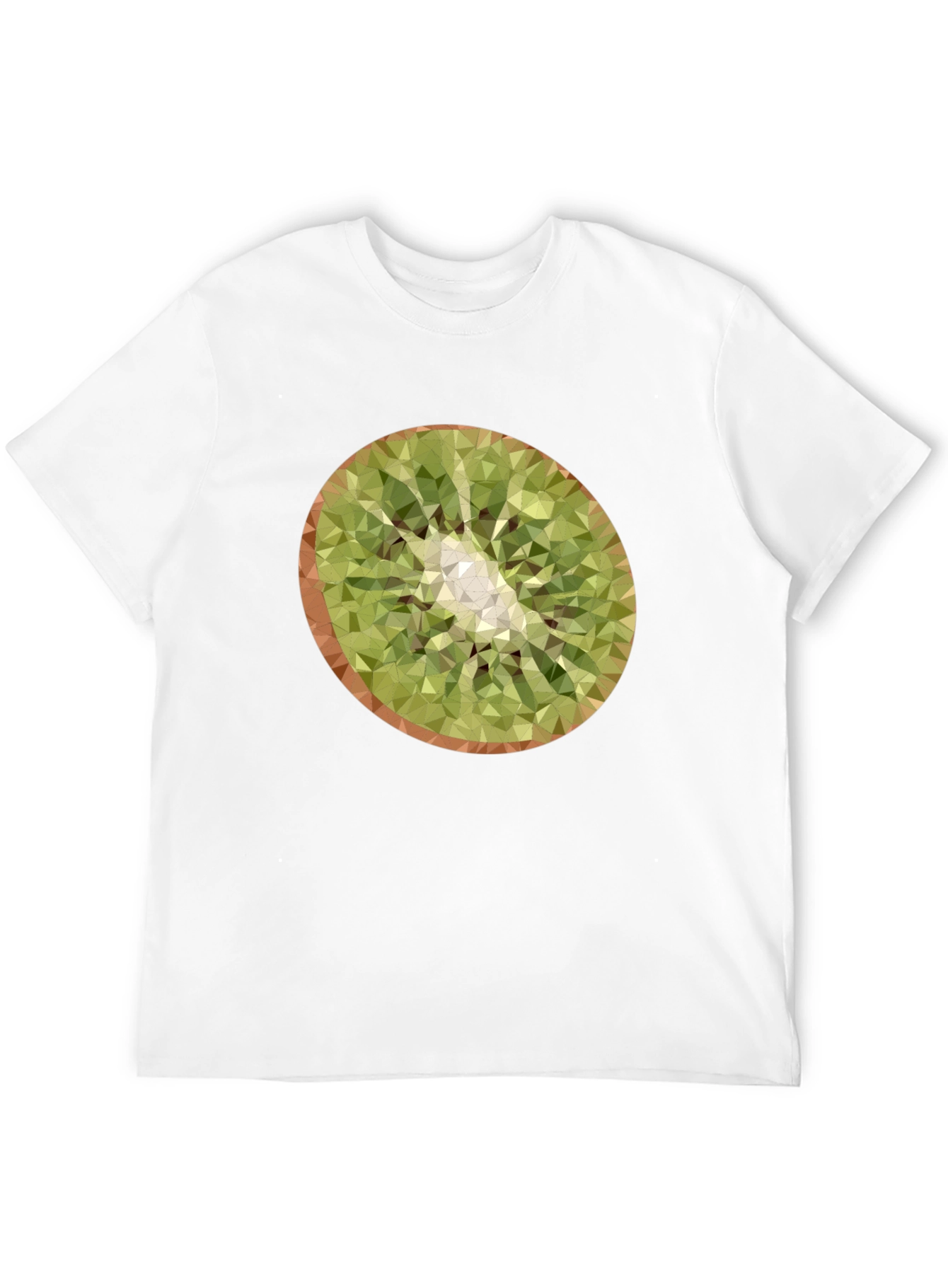 Kiwi Slice Graphic Tee - Modern Geometric Design