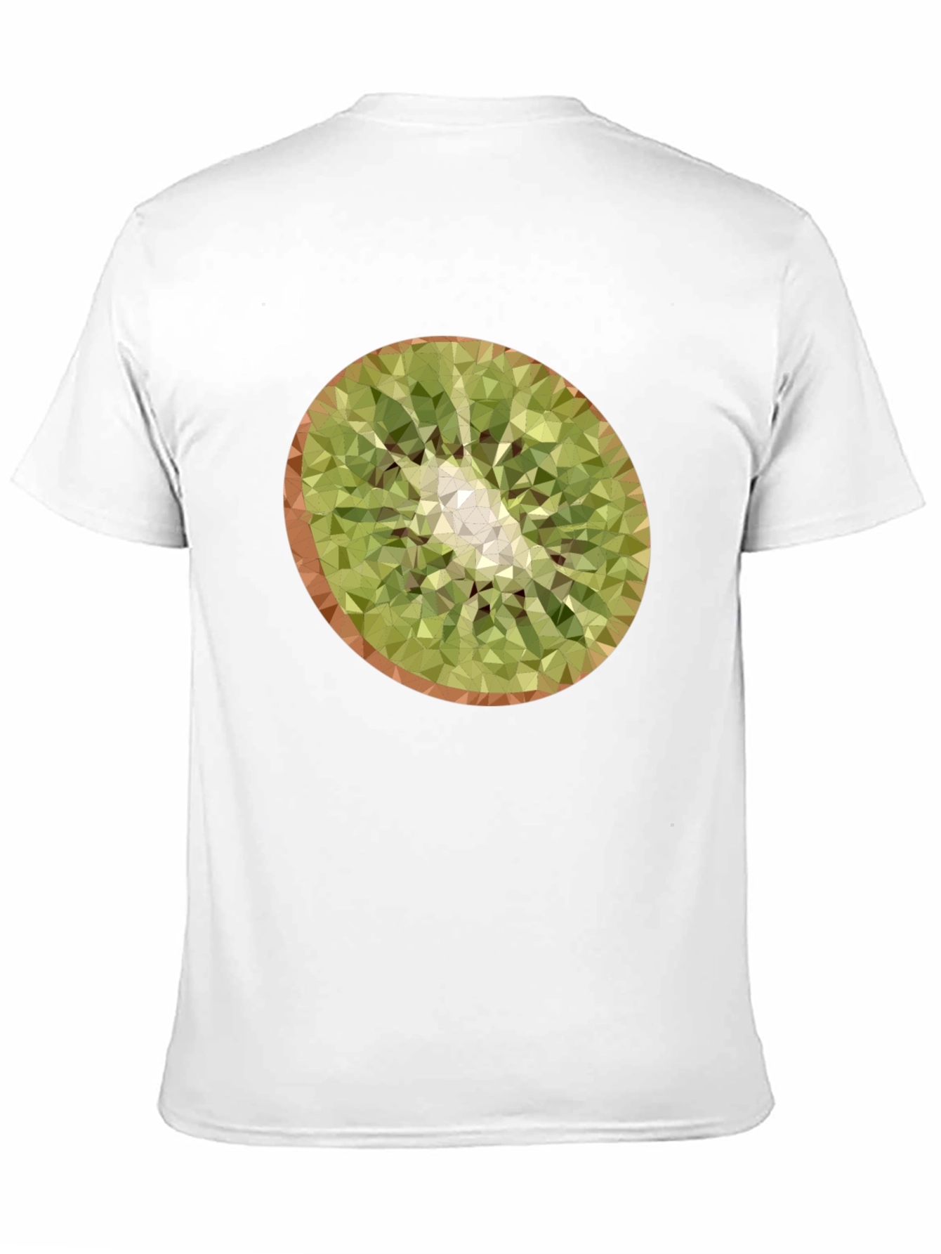 Kiwi Slice Graphic Tee - Modern Geometric Design
