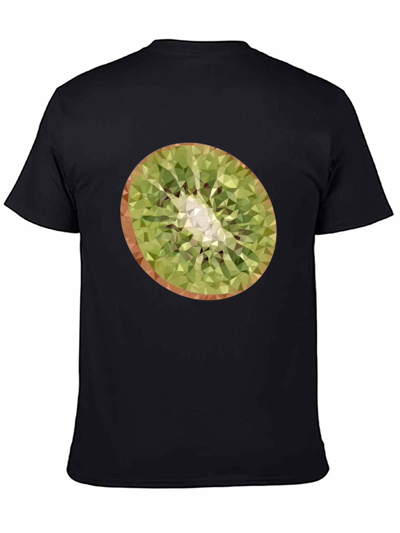 Kiwi Slice Graphic Tee - Modern Geometric Design