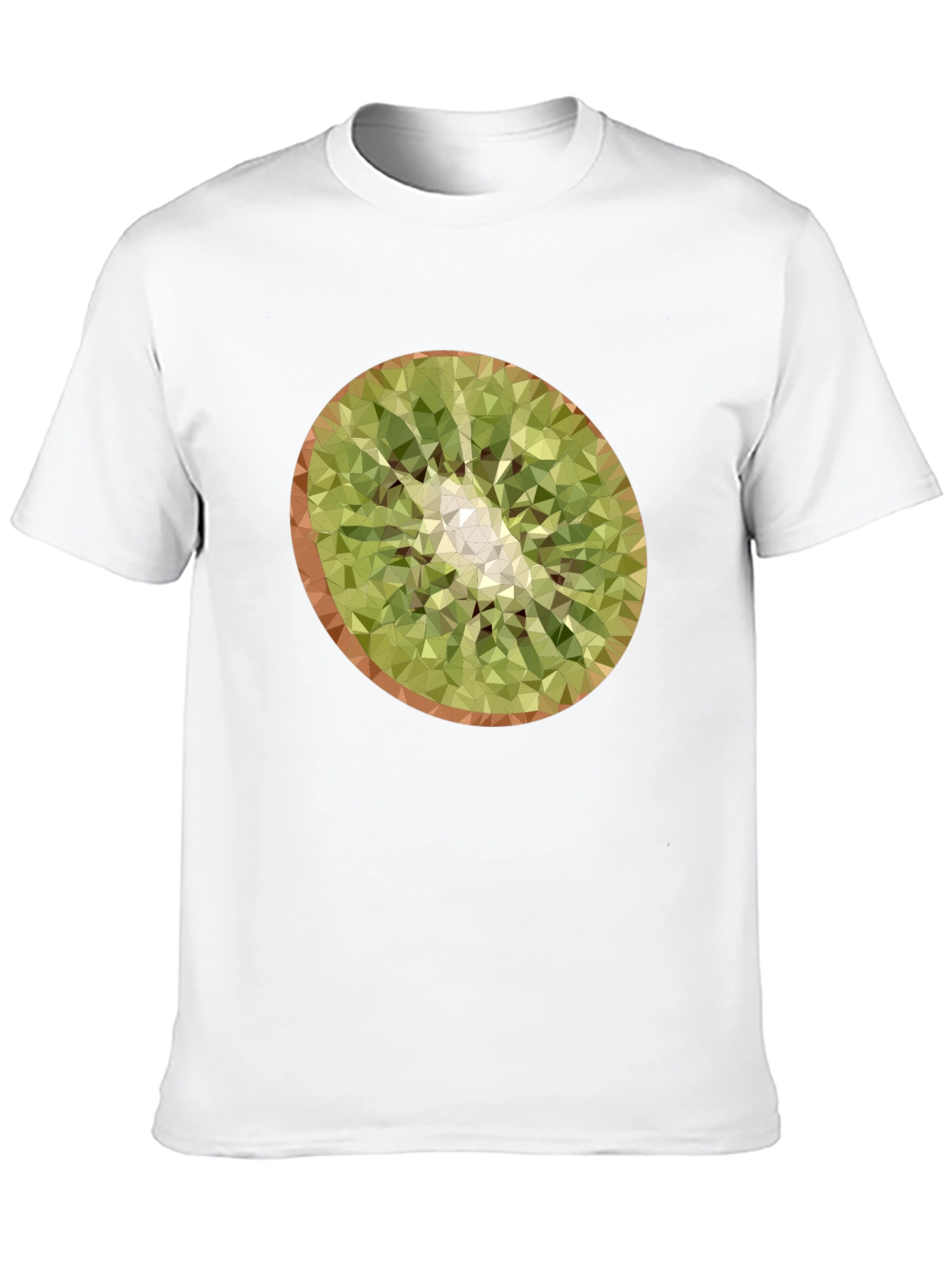 Kiwi Slice Graphic Tee - Modern Geometric Design