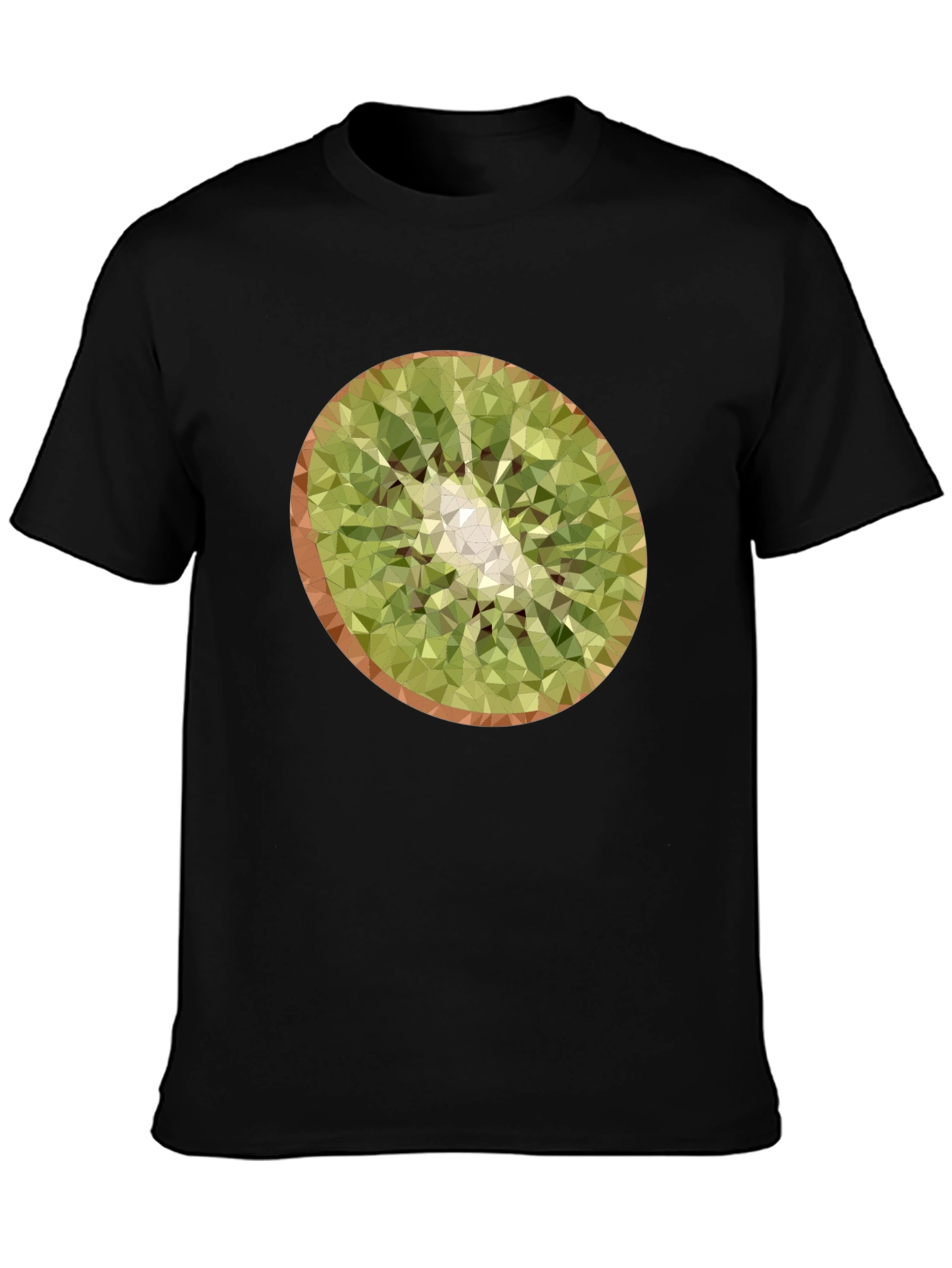Kiwi Slice Graphic Tee - Modern Geometric Design