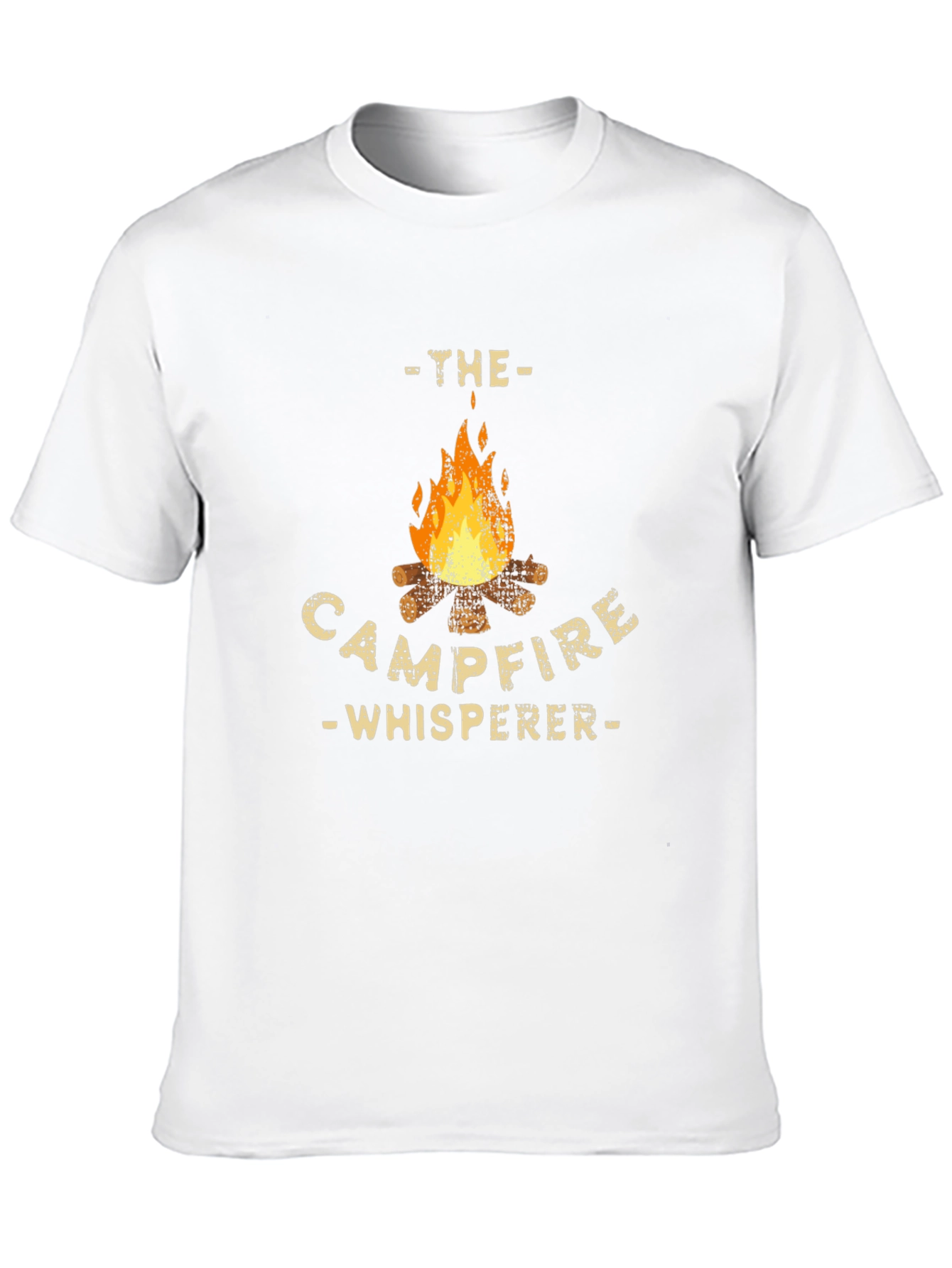Campfire Whisperer Graphic Tee - Black Cotton T-Shirt