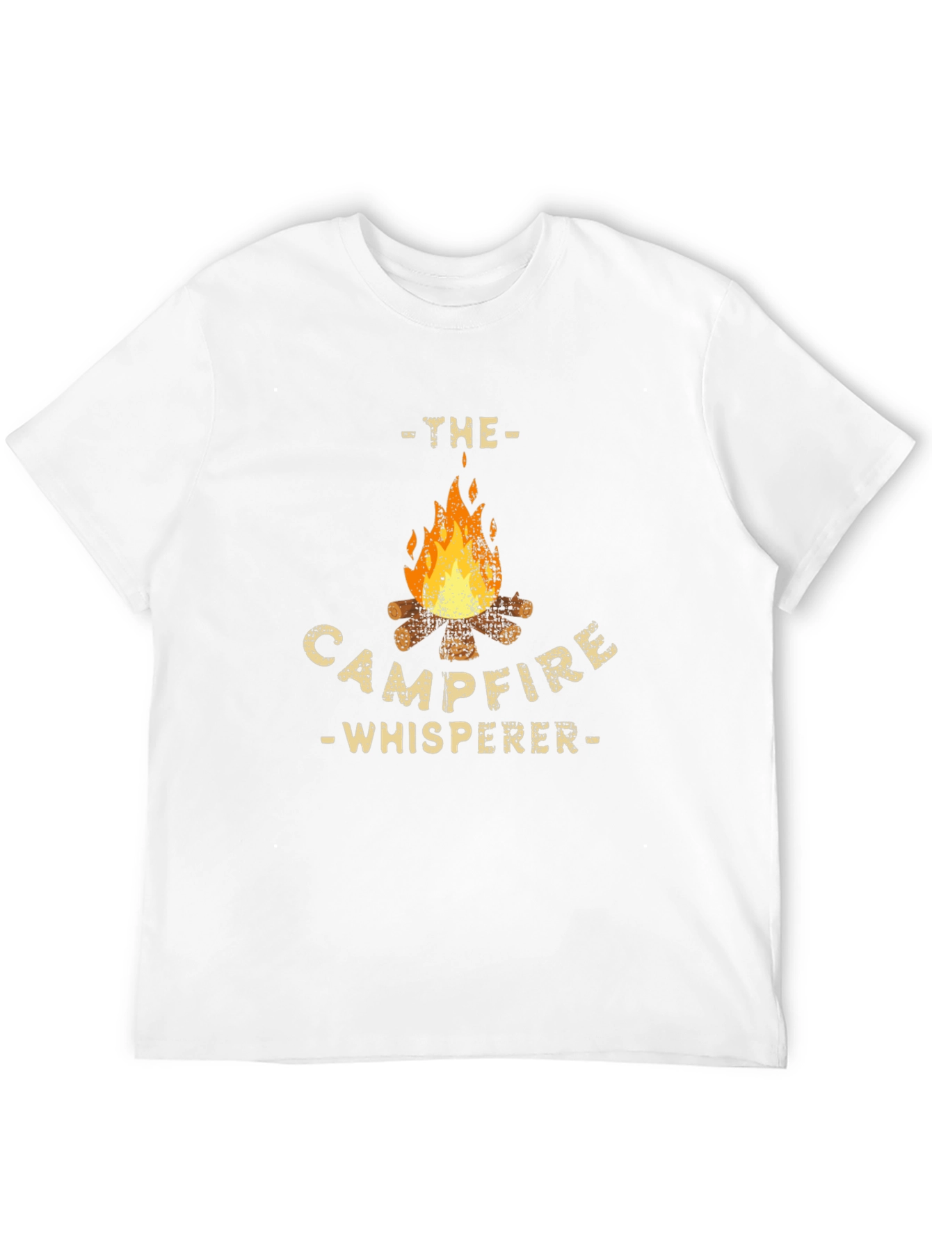 Campfire Whisperer Graphic Tee - Black Cotton T-Shirt