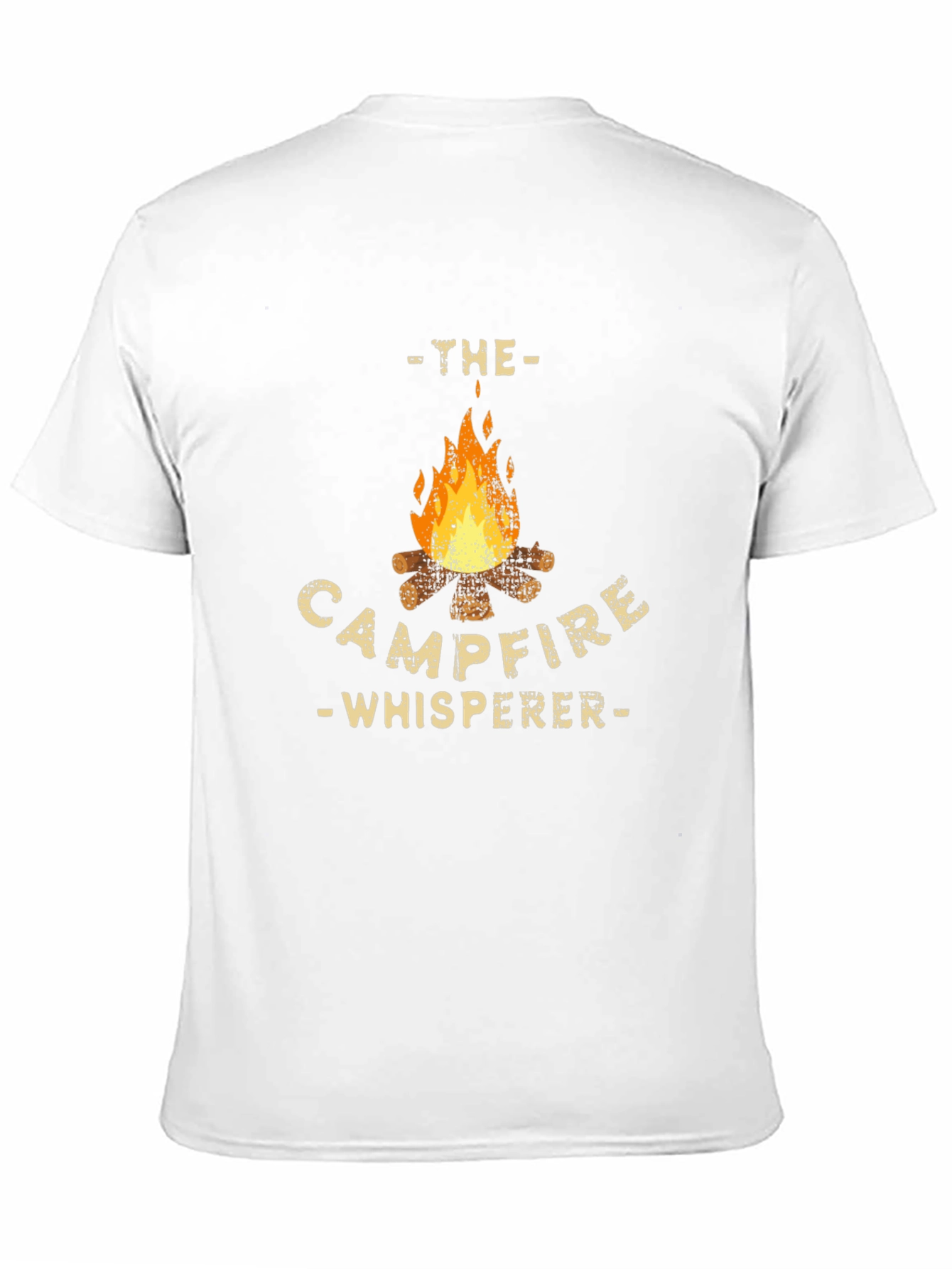 Campfire Whisperer Graphic Tee - Black Cotton T-Shirt