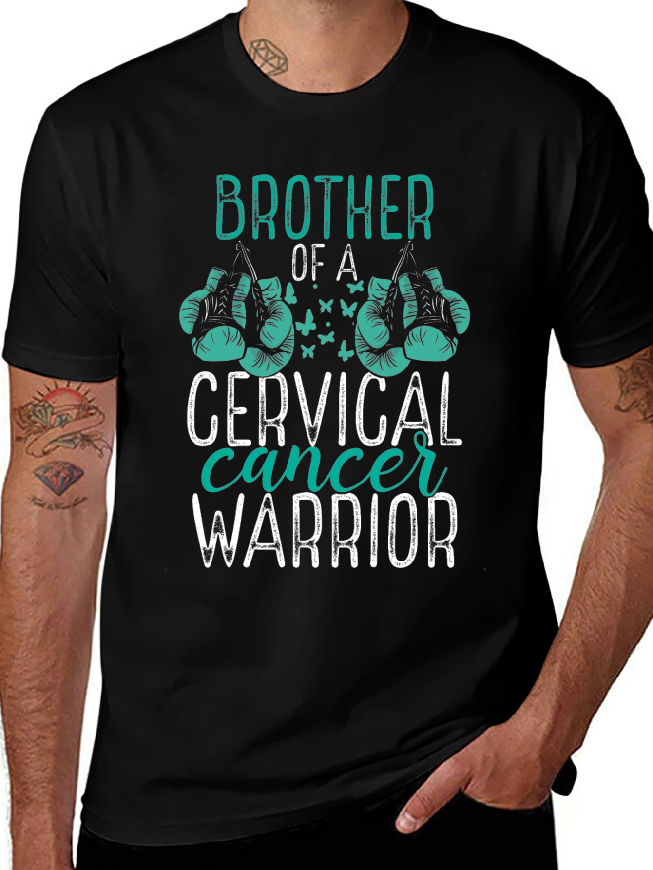 Brother of a Cervical Cancer Warrior T-Shirt