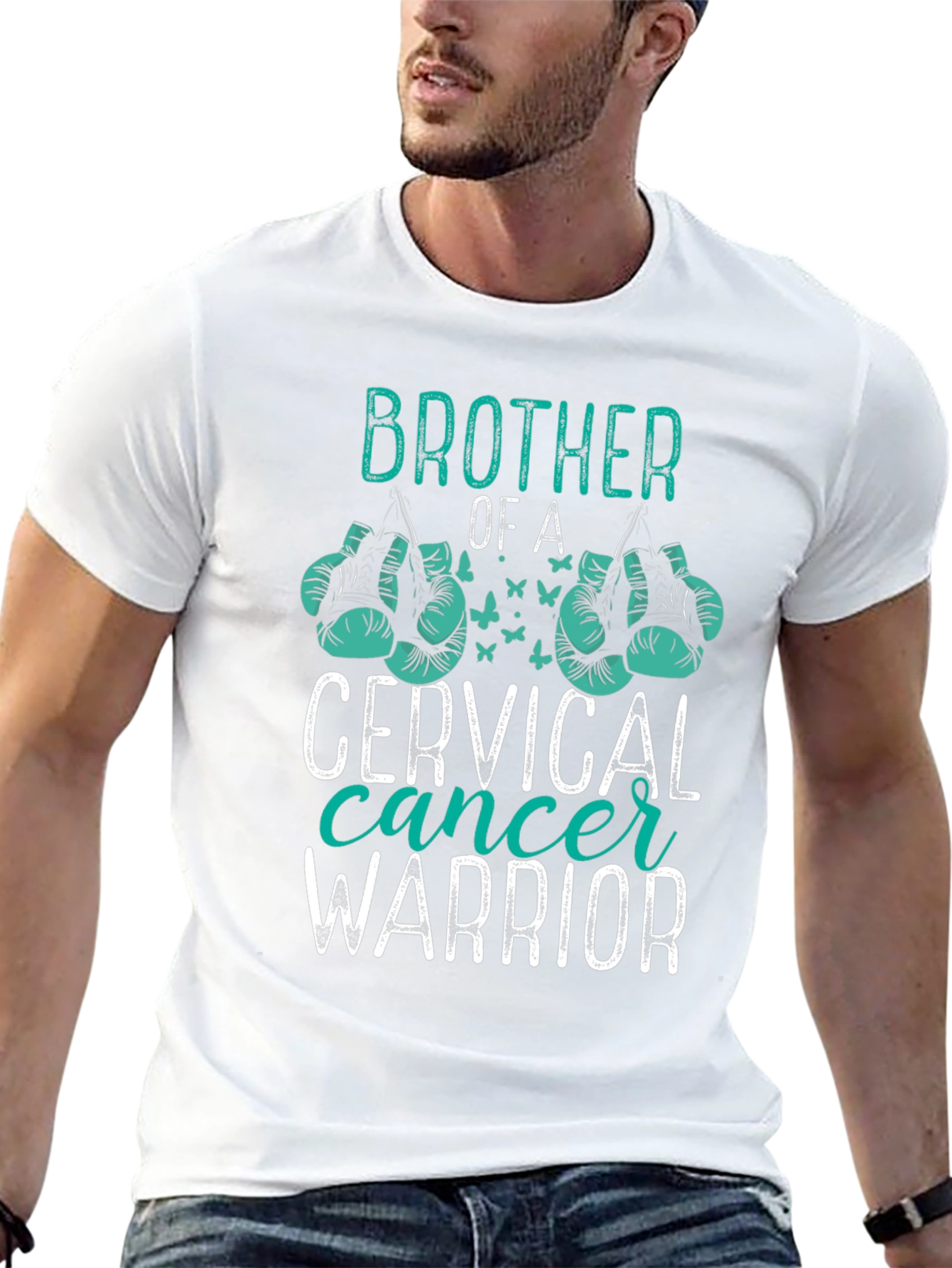 Brother of a Cervical Cancer Warrior T-Shirt
