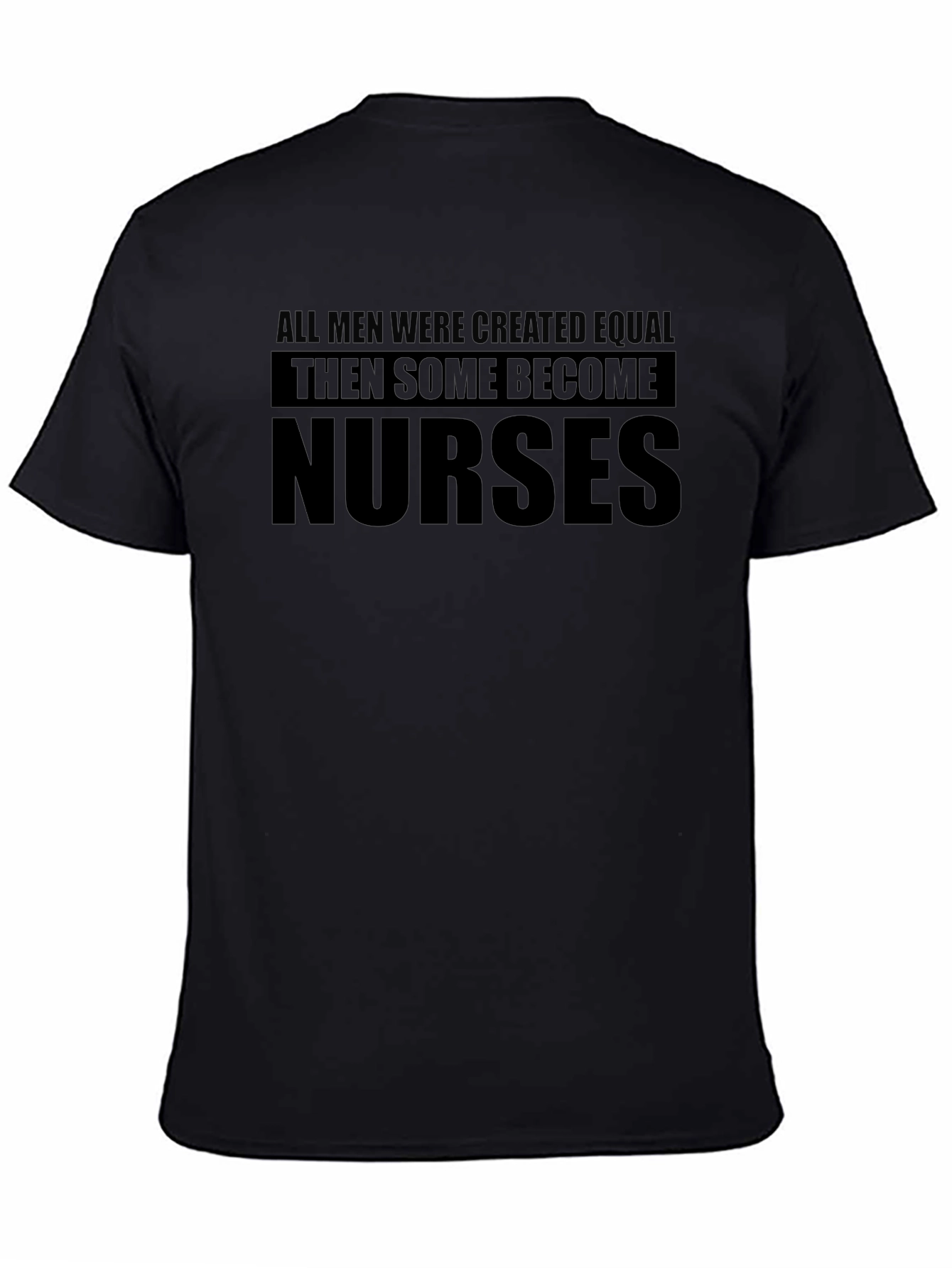 Mens Nurse Pride Graphic Tee - Black