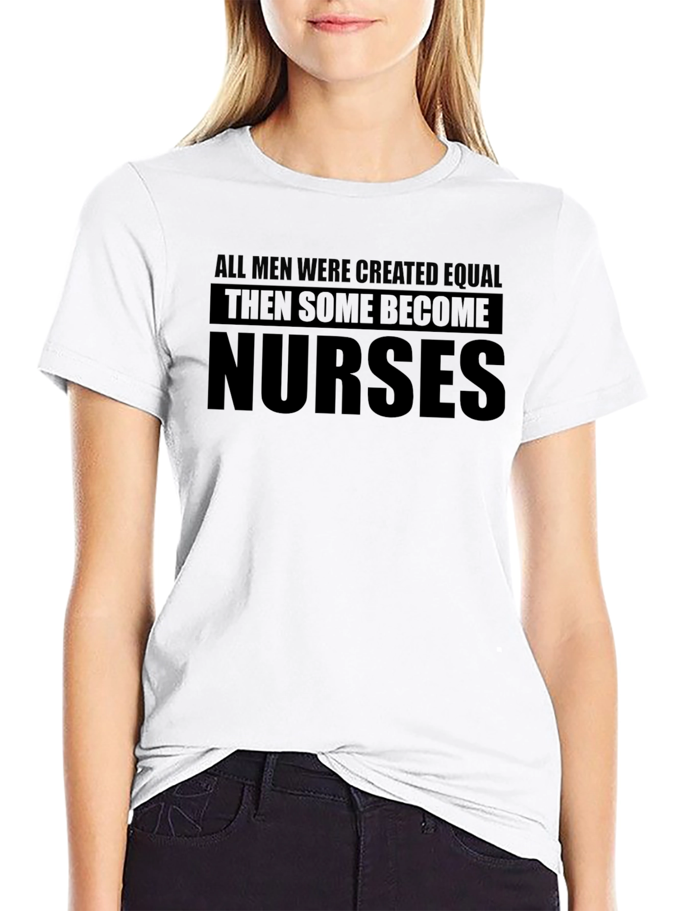 Mens Nurse Pride Graphic Tee - Black