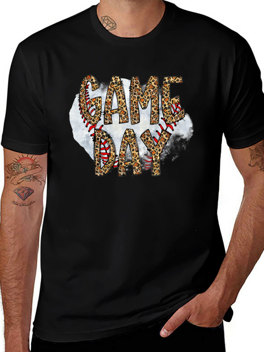 Game Day Leopard Print Baseball T-Shirt