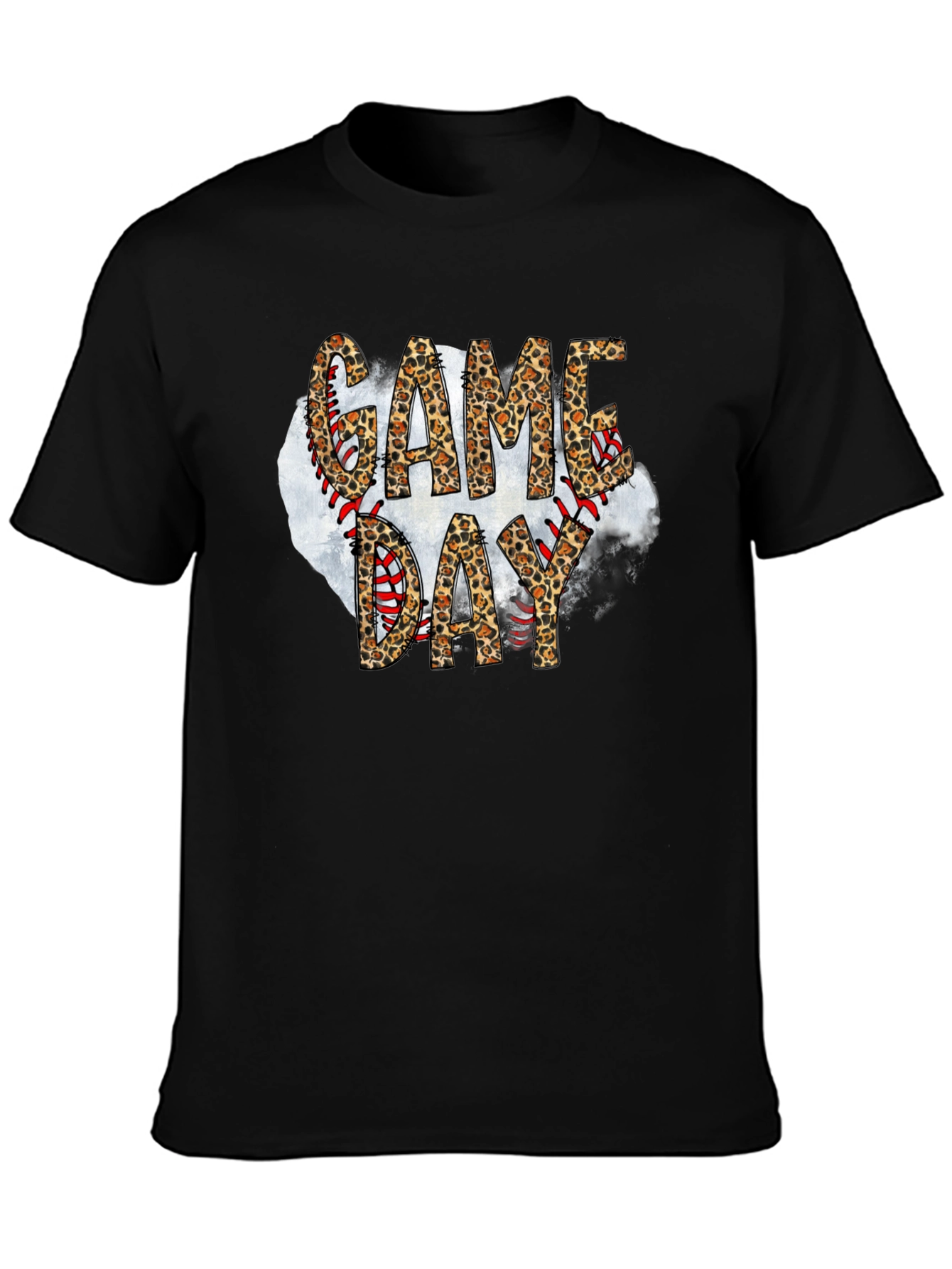 Game Day Leopard Print Baseball T-Shirt